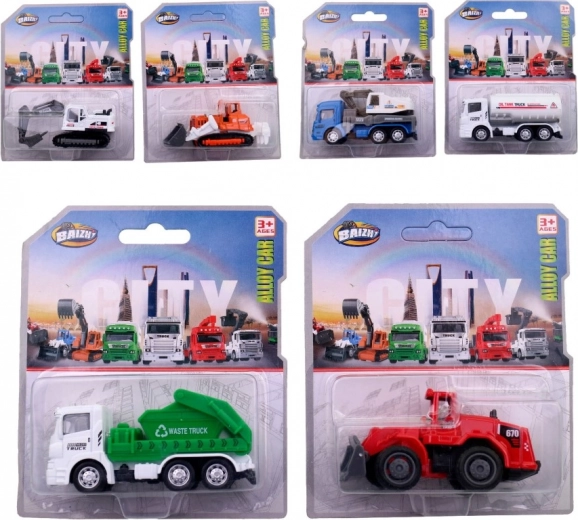 Set de vehículos de construcción - 6 tipos