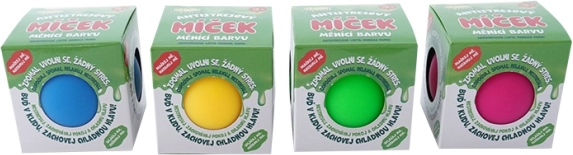 Pelota antiestrés que cambia de color