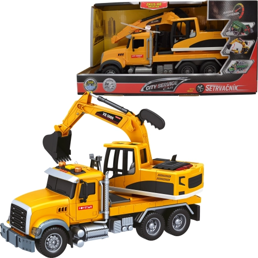 Excavadora teledirigida 1:14 CITY SERVICE CAR con luces y sonidos