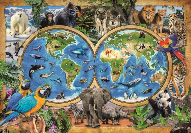 Puzzle CLEMENTONI Asombroso mundo de animales 300 piezas