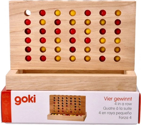 Goki juego de madera Cuatro en línea