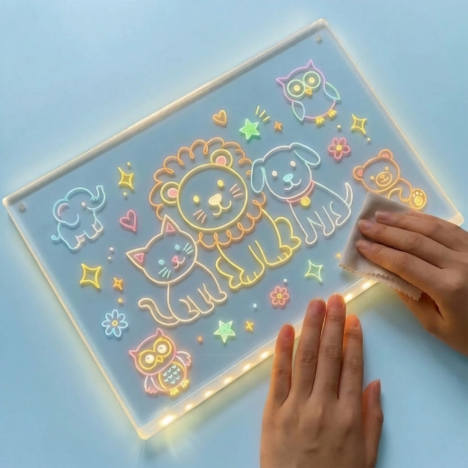Efecto neón gracias a la brillante retroiluminación LED