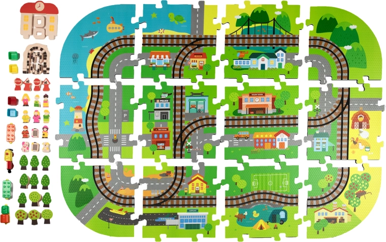 Ciudad 3D para juegos creativos