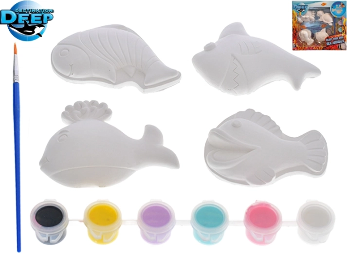 Destination Deep Animalitos marinos – set creativo con pinturas y pincel