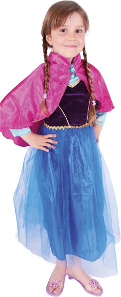 Disfraz infantil de princesa del reino de invierno Anička Deluxe