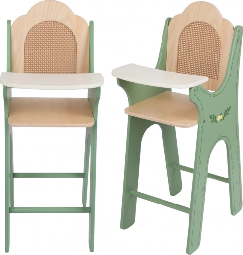 Silla de madera Vintage para muñecas