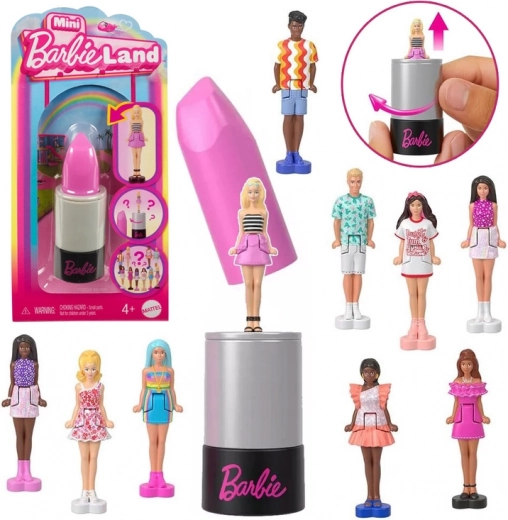 Mattel mini Barbie Land – sorpresa en el pintalabios Barbie o Ken