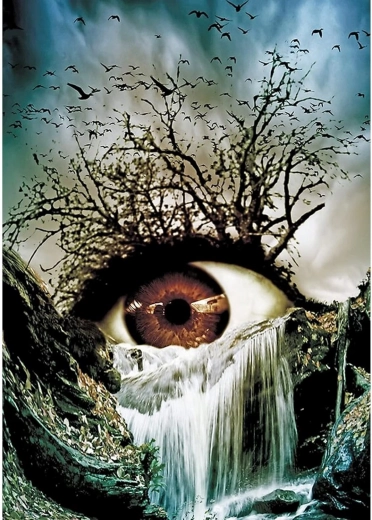 Pintura de diamantes – ojo 30 × 40 cm
