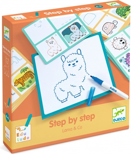 Set de dibujo Djeco Lama & Co