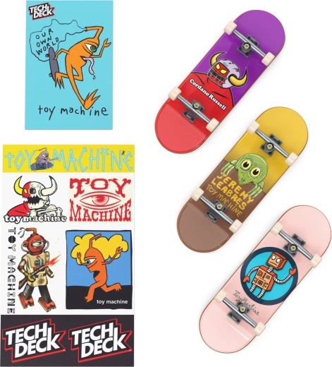 Tres fingerboards Toy Machine incluidos