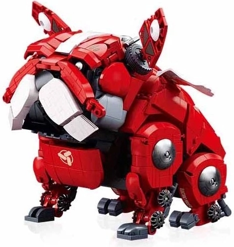 Sluban bulldog mecánico rojo