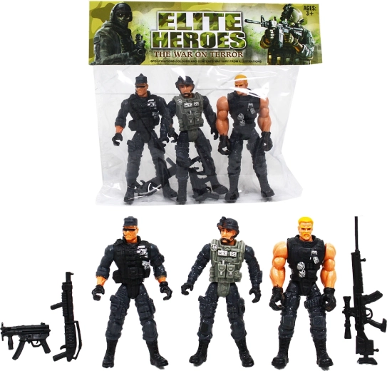 Figuras de acción de soldados serie 2 - 3 unidades