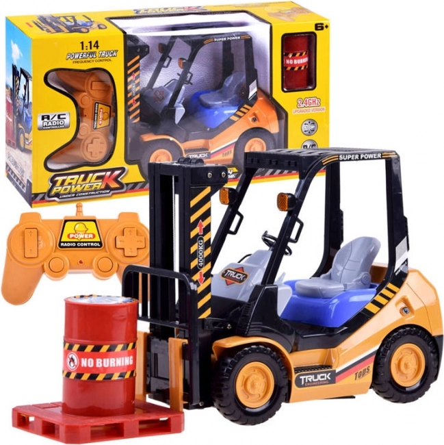 Carretilla elevadora RC para niños con accesorios
