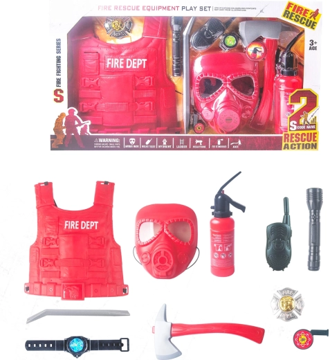 Mega set de bomberos de 10 piezas para niños