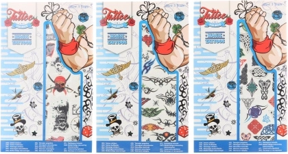 Tatuajes temporales para niños, set de 36 uds