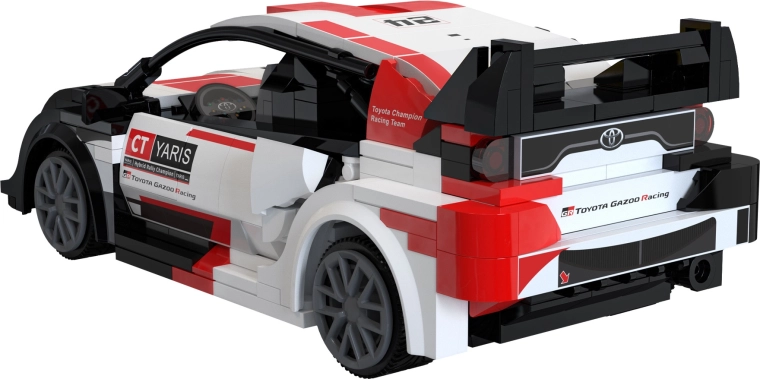 Diseño rally detallado con piezas impresas