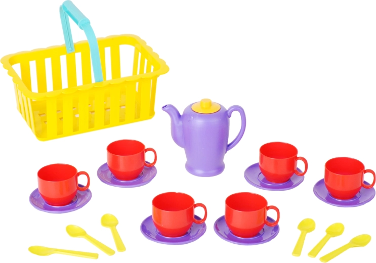 Set colorido para divertidas meriendas de té