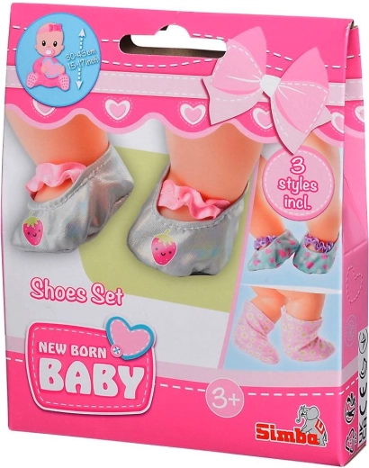 Set de zapatos para muñecas NEW BORN BABY (3 pares)