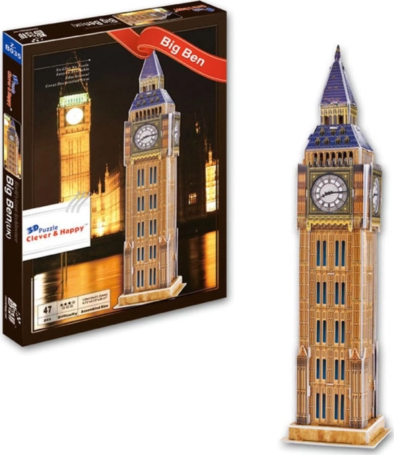 Puzzle 3D Big Ben Londres de Clever&Happy 47 piezas