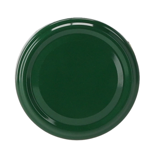 Tapa verde para tarros de conserva de 66 mm con cuatro pestañas