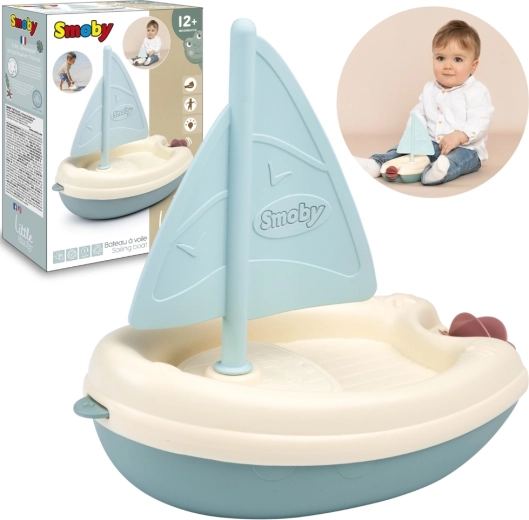 Pequeño velero Smoby Little de bioplástico para el agua