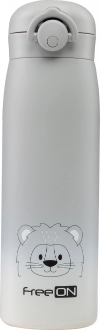 Termo infantil de acero inoxidable FreeON 480 ml - Gris