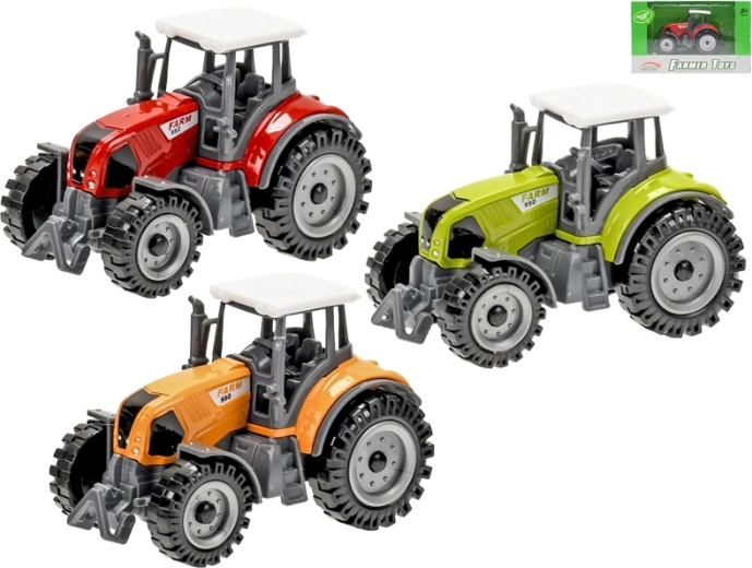 Tractor metálico con rueda libre 9,5 cm