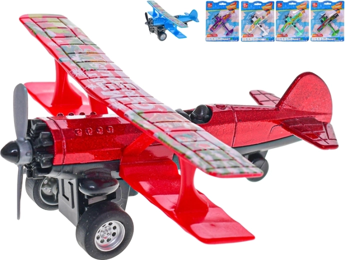 Modelo metálico de avión con retroceso 10 cm