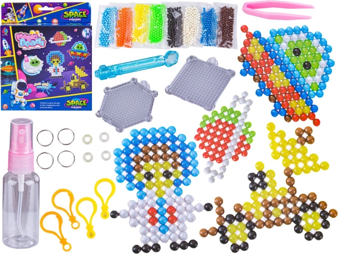 Cuentas de agua espacio – set creativo (OVNI y nave espacial)