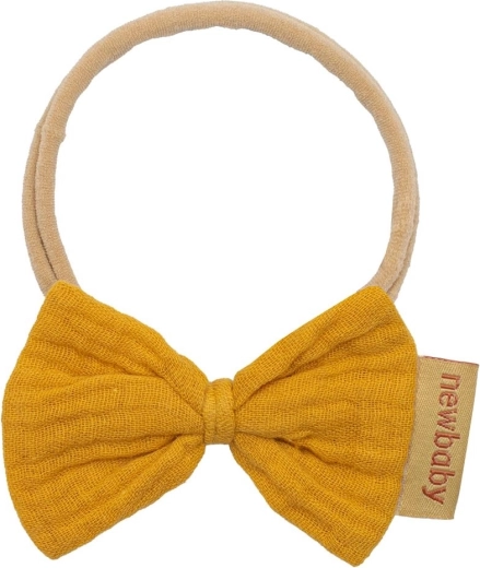 Diadema para bebés New Baby muselina color mostaza