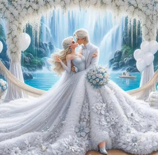 Pintura por números – boda 40 × 50 cm