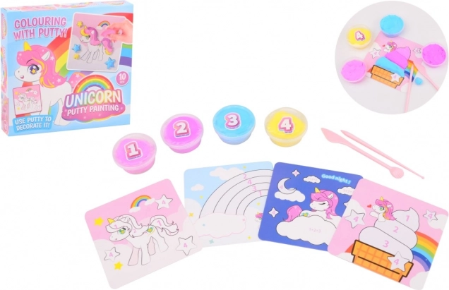 Pintar con plastilina Unicornio – set creativo para niños