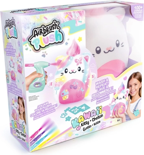 Set creativo Estudio Airbrush Gato kawaii