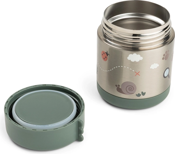 Recipiente térmico para alimentos Done by Deer Tiny trails verde 300 ml