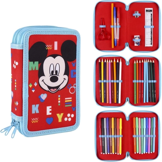 Estuche equipado de tres pisos Mickey