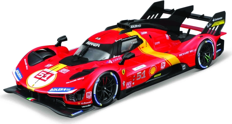 Bburago kit de construcción del modelo FERRARI 499P n.º 51 – 24h Le Mans 1:24