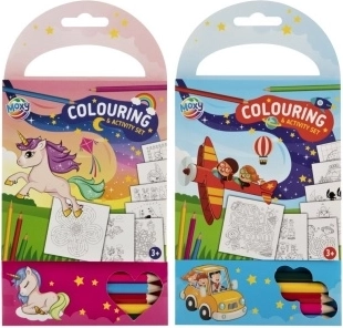 Moxy cuaderno para colorear con lápices de colores (60 hojas, 5 uds.) 3+