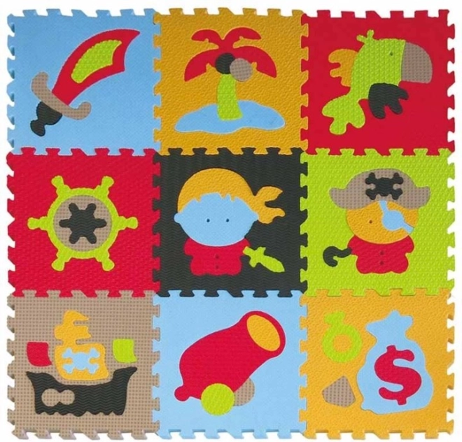 Baby Great puzzle de espuma piratas 30 × 30 cm