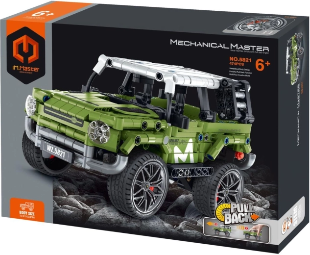 Set de construcción iM.MASTER, todoterreno con mecanismo de retroceso, 474 piezas