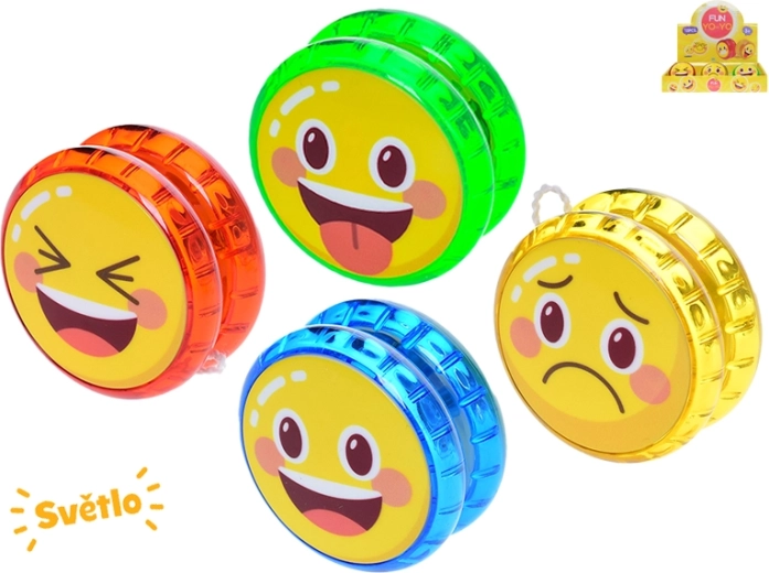 Yo-yo luminoso de carita sonriente para niños