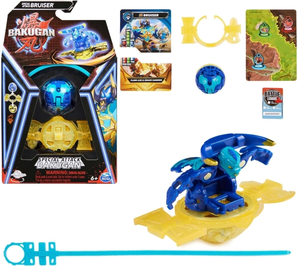 Bakugan Special Attack Bruiser – figura giratoria con cartas de Spin Master