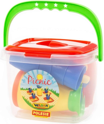 Práctico cubo con asa