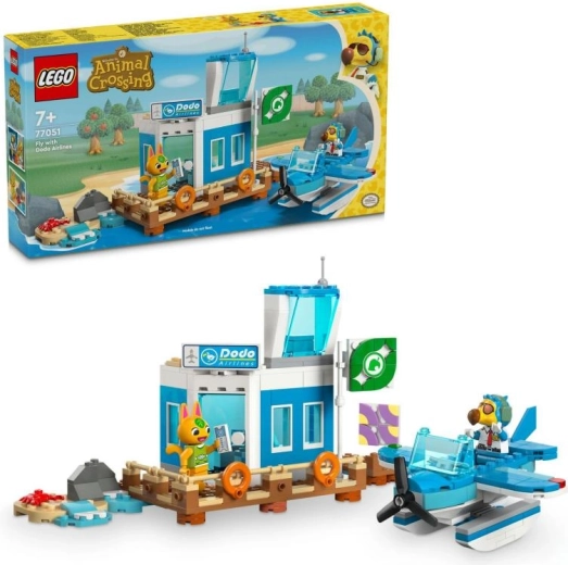 LEGO Animal Crossing Aeropuerto de Dodo Airlines con hidroavión