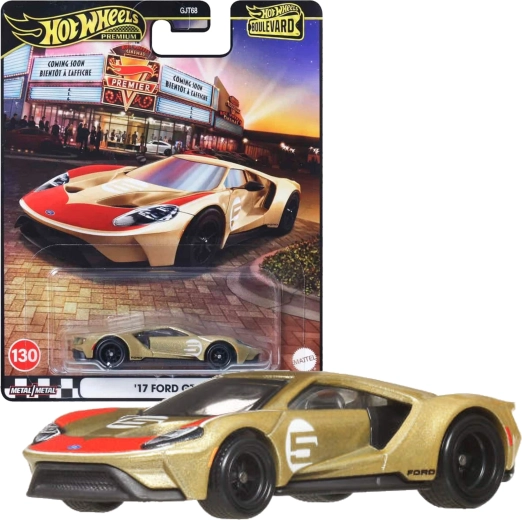 Hot Wheels Premium Boulevard coche 2017 Ford GT 7,5 cm