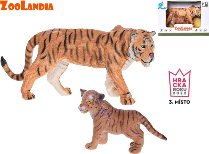 Zoolandia tigresa con cría figuras 7–15 cm