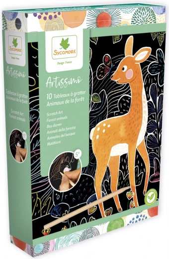Set de raspado Animales del bosque