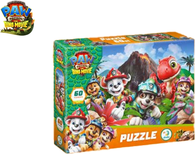 Puzzle Paw Patrol Tlapková patrola: Dino film, 60 piezas (32 × 23 cm)
