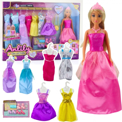Set de moda Muñeca Anlily con ropa y accesorios