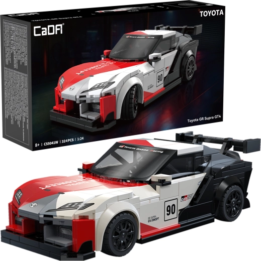 Set de construcción CaDA coche de carreras TOYOTA GR Supra GT4 (1:24, 324 piezas)
