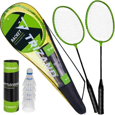 Set de bádminton Trizand en funda (9 piezas)